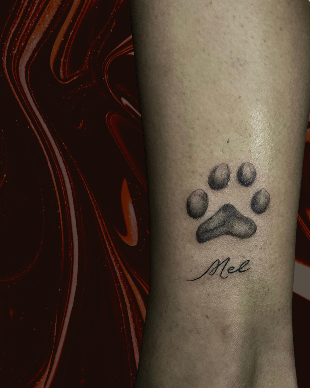 Tatuagem preto e cinza